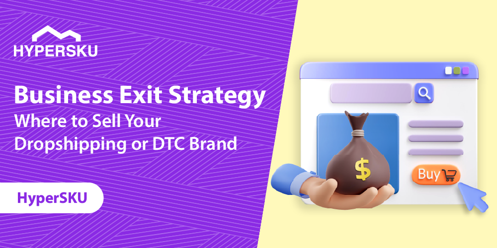 Top 5 platforms to sell your online business – business exit strategy illustration