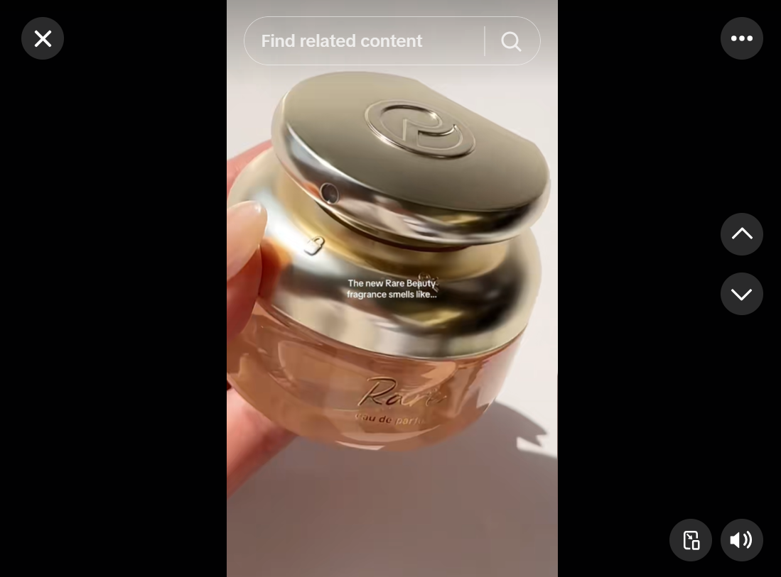 A screenshot of one of the tiktok trending products——perfume.
