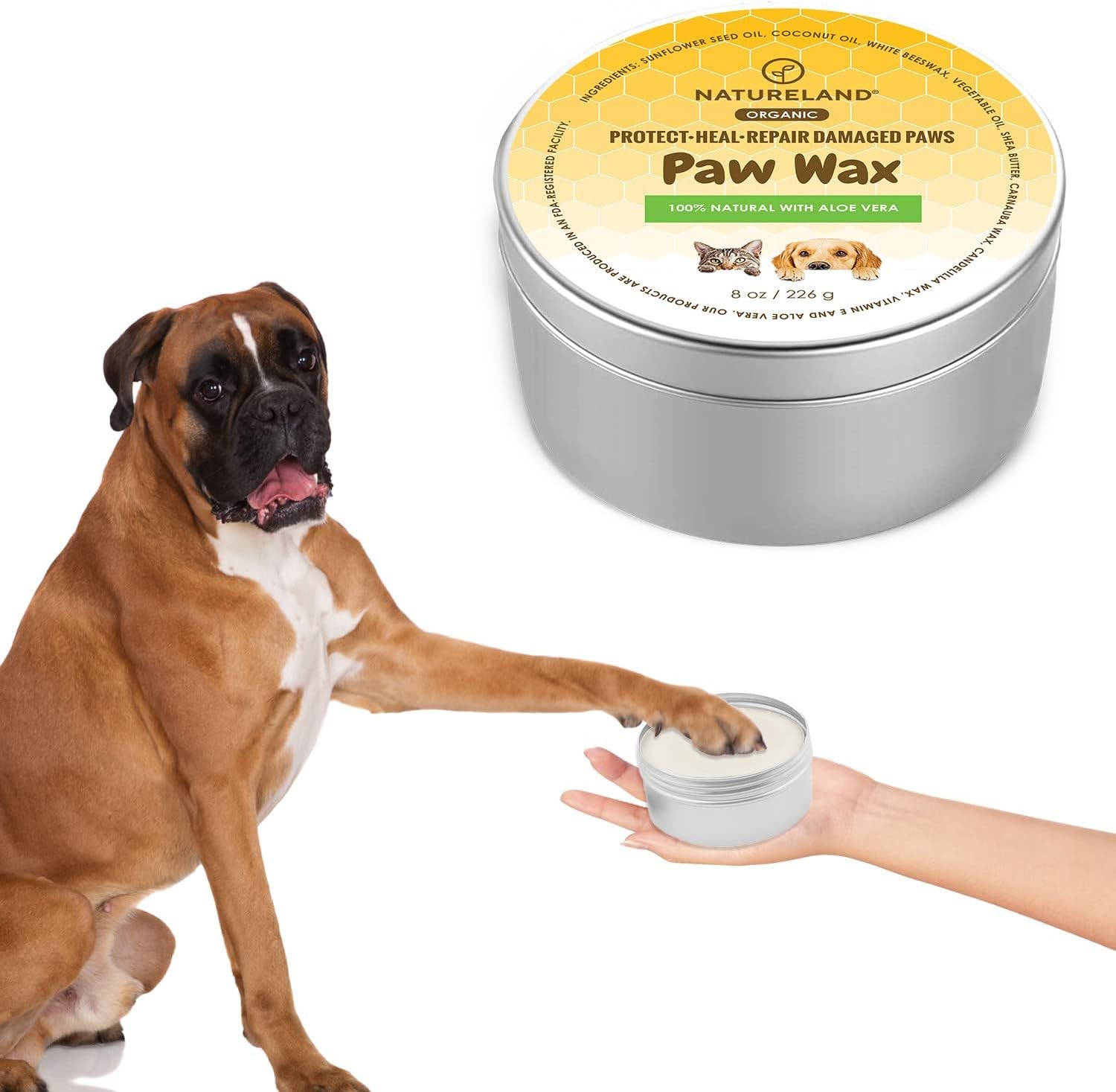 Paw care wax to protect dogs’ paws, useful dropshipping pet products.