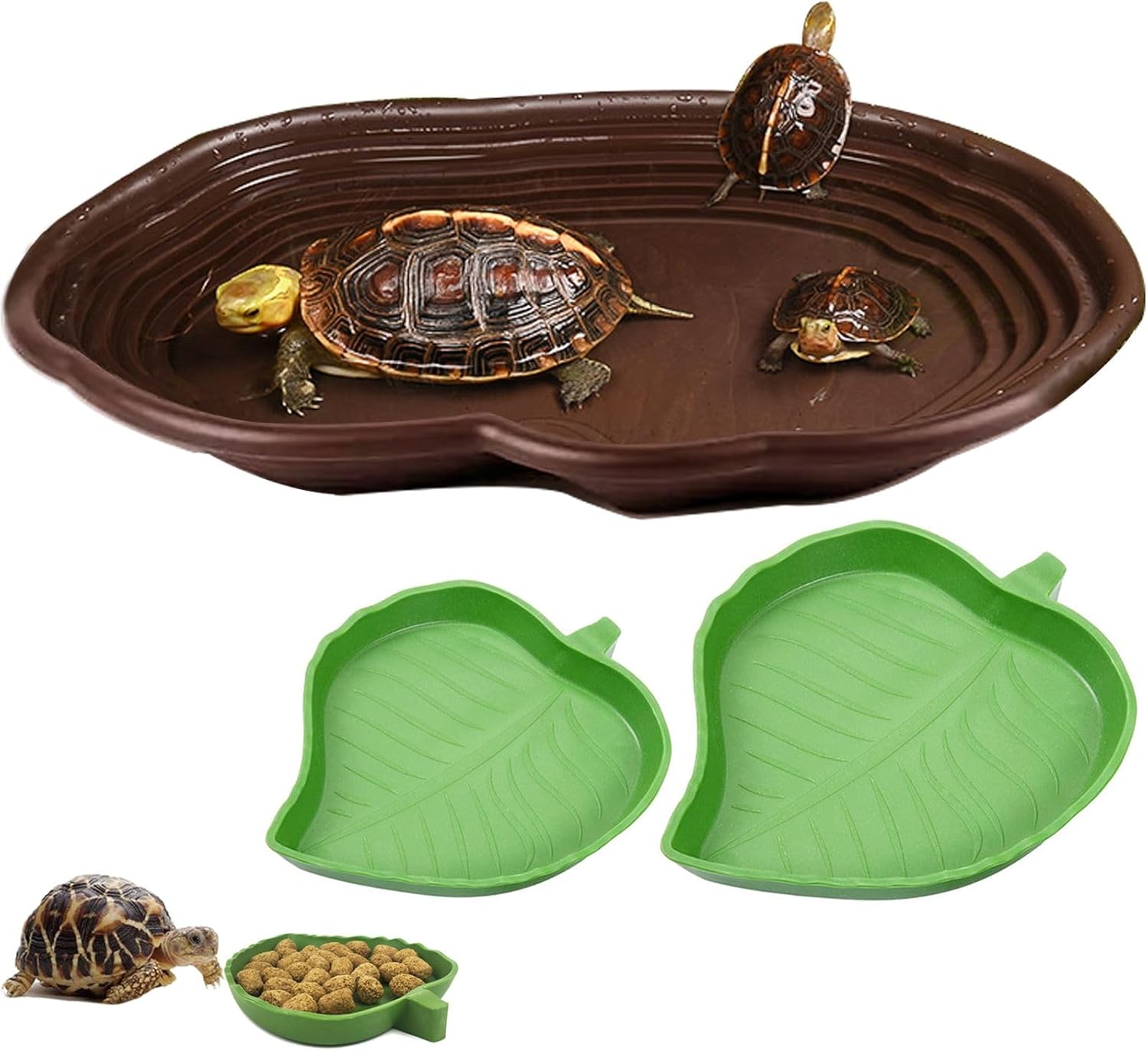 Safe feeding dish for tortoises, useful dropshipping pet products.
