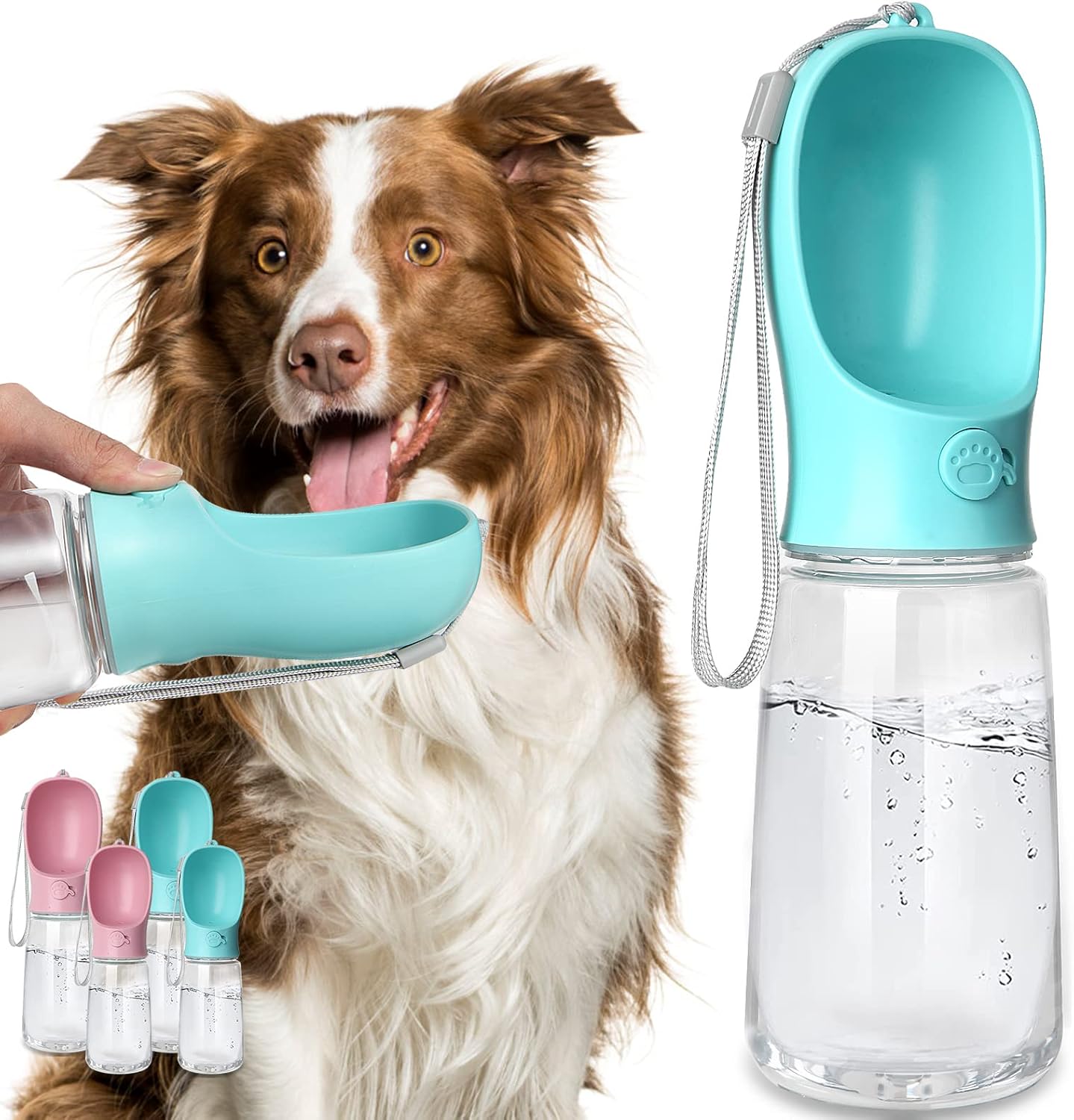Travel-friendly water bottle for pets, practical dropshipping pet products.