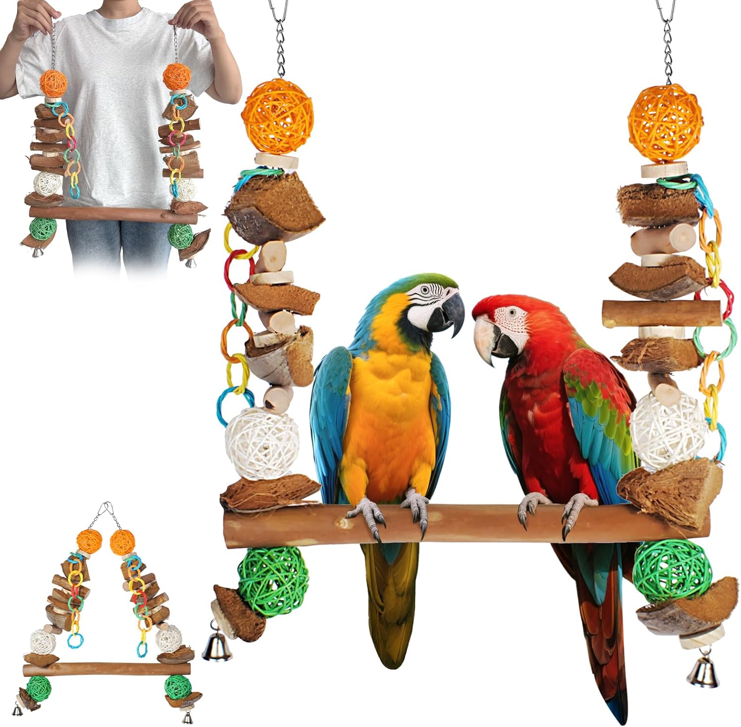 Fun and functional perch for birds, great dropshipping pet products.
