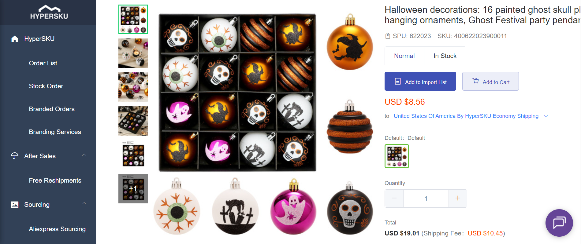 Ghost skull ornaments – spooky Halloween products for home and store display
