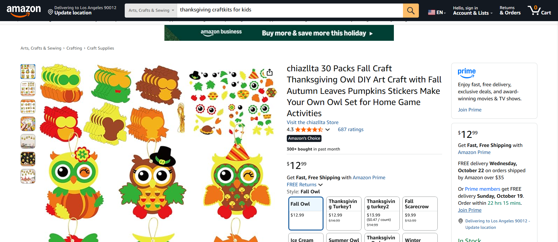 Thanksgiving dropshipping product DIY craft kit for kids to make holiday decorations