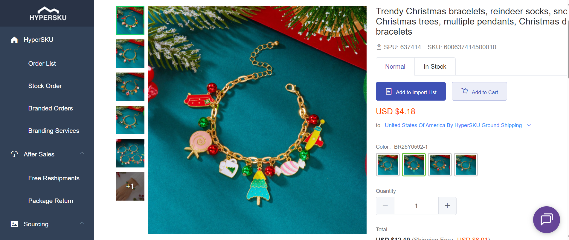 Christmas Dropshipping Product- Christmas Bracelet