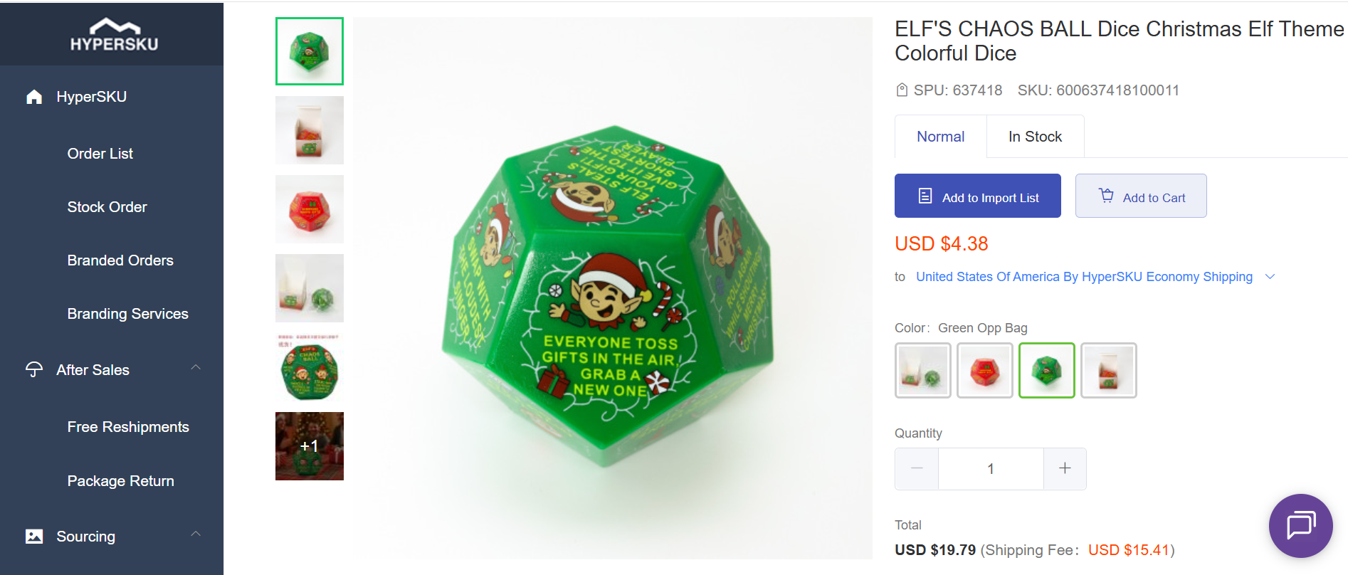 Christmas Dropshipping Product- Dice