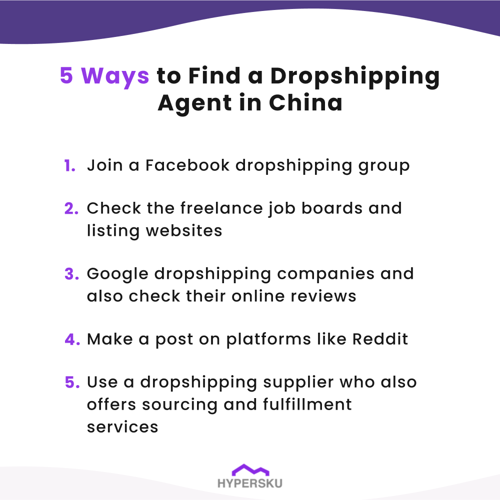 5 ways to find a dropshipping agent in China