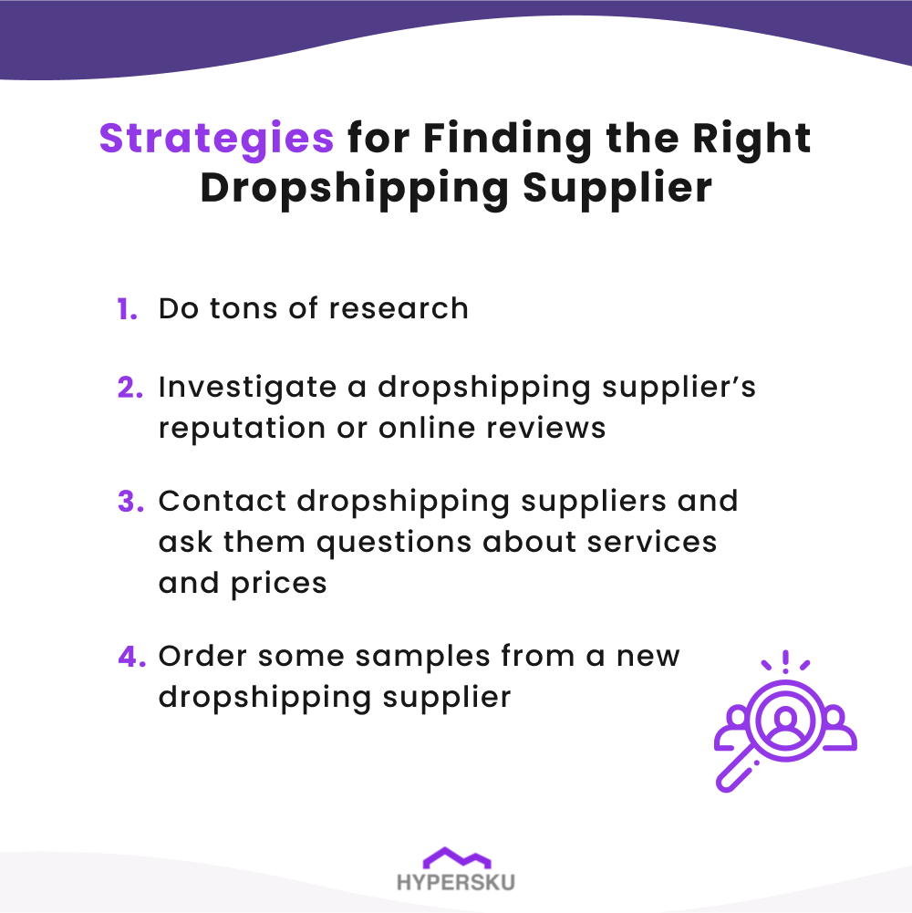 Strategies for finding the right dropshipping supplier