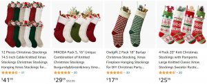 Knit Christmas Hanging Stockings | Christmas Dropshipping Product