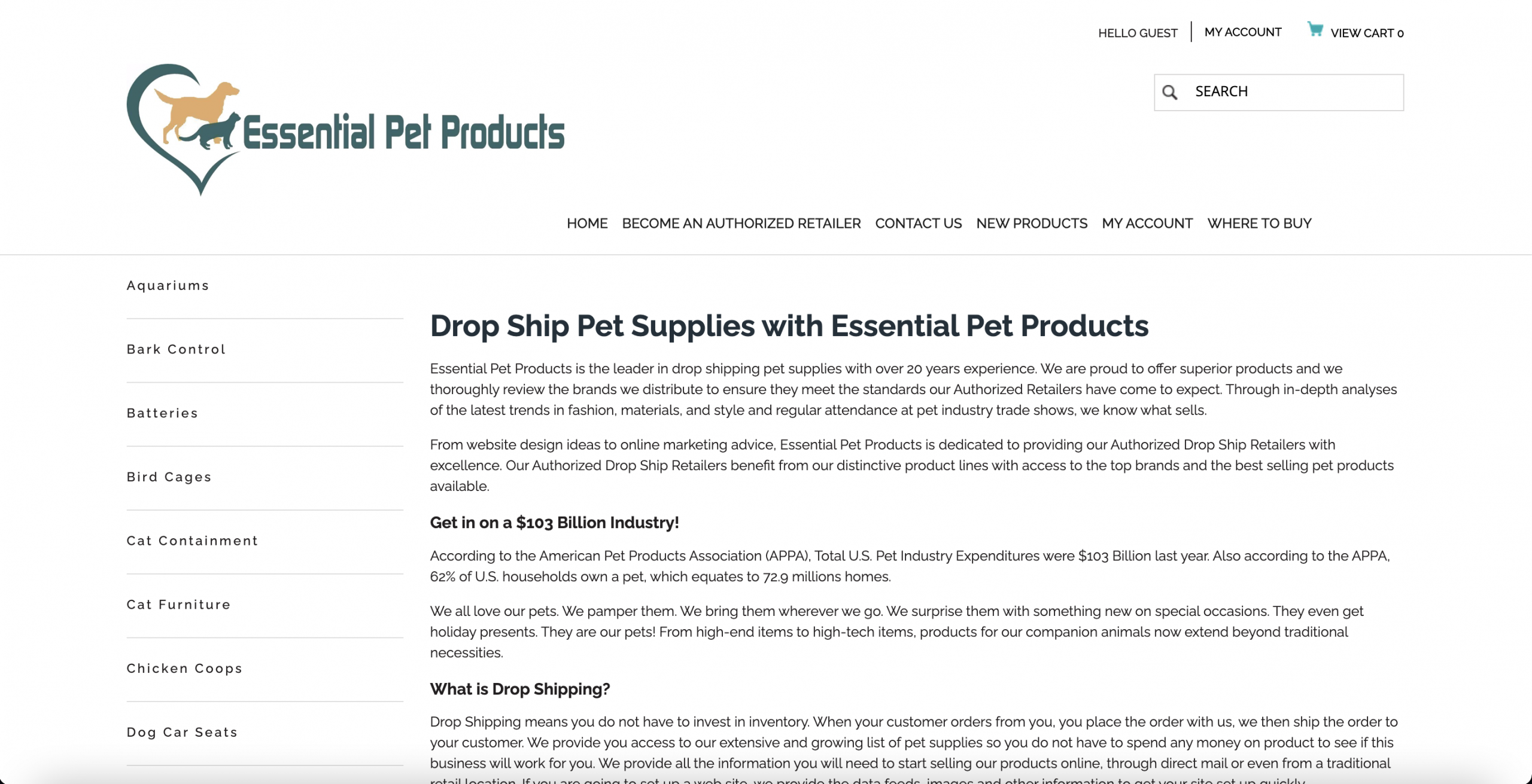 essential pet products