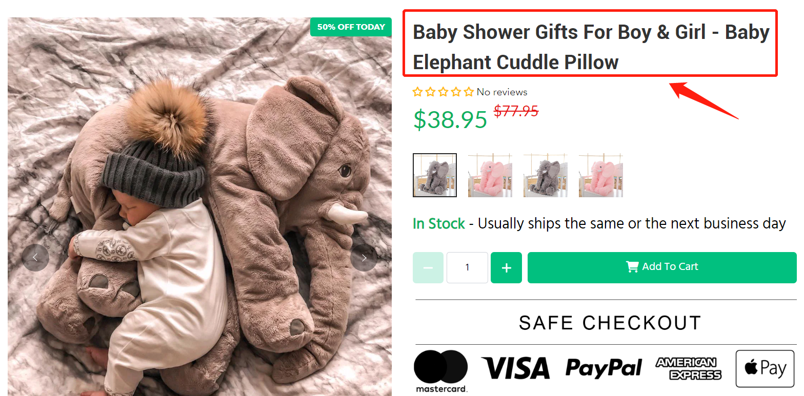 Baby Elephant Cuddle Pillow - hypersku